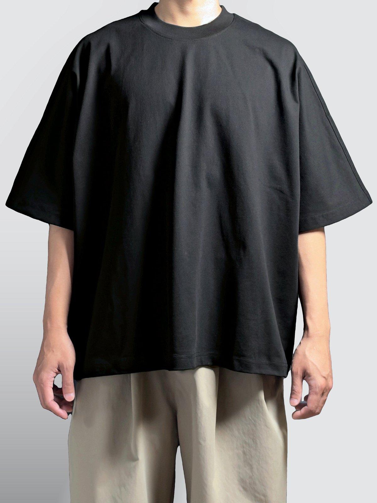 飛鼠袖 Boxy 短袖 T(黑)