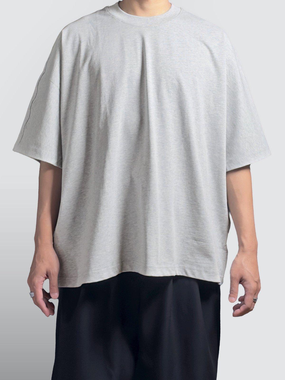 飛鼠袖 Boxy 短袖 T(花灰)